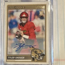 2025 Panini Score Tyler Shough Rookie Autograph #71 New Orleans Saints