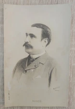 Old postcard portrait Mercié (Reutlinger, Paris) 1900