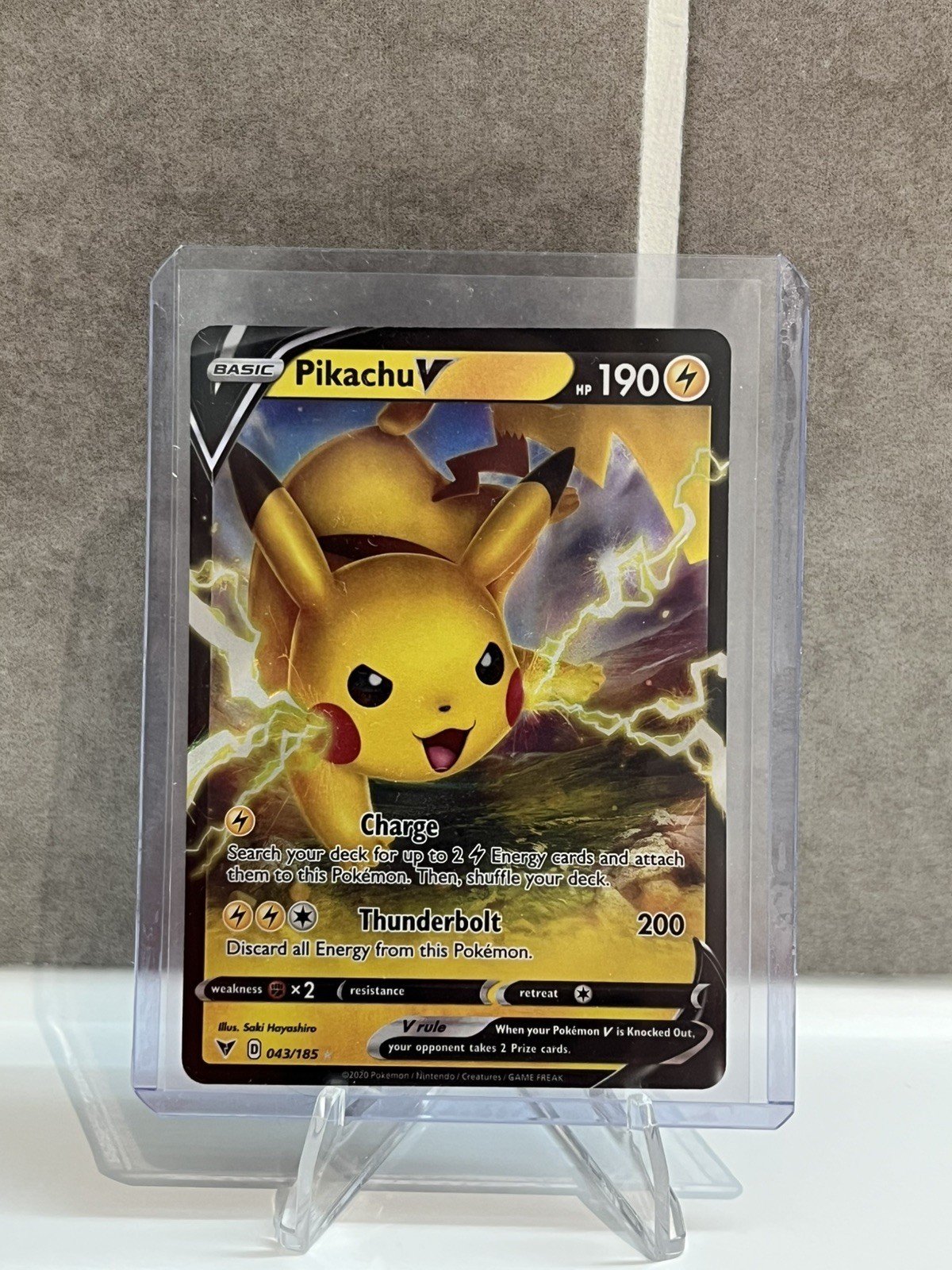 Pikachu V 2020 Sword & Shield: Vivid Voltage #043/185 Base Price