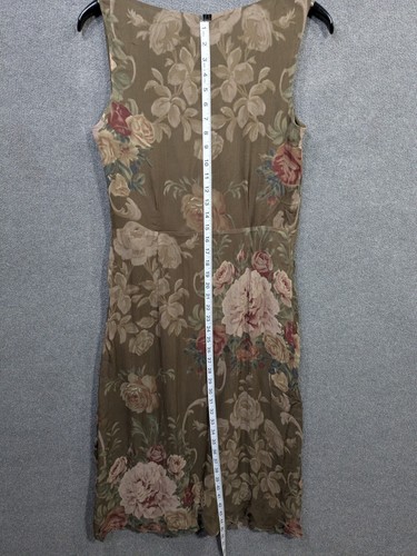 Ralph Lauren LRL abito seta donna 8 finto avvolgente volant canotta femminile morbido elegante - Foto 9 di 12