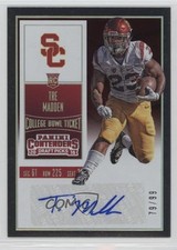 2016 Contenders Draft Picks Bowl Ticket 79/99 Tre Madden (Red Jersey) Auto 2u3