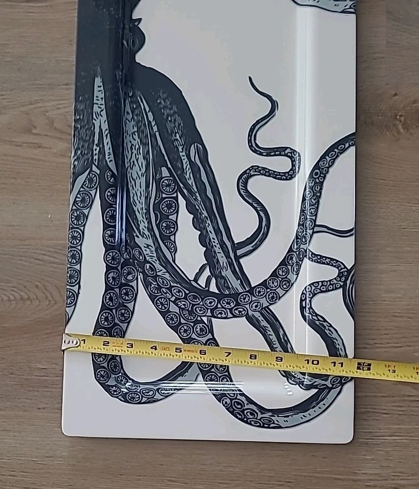 Thomas Paul Scrimshaw Octopus Oversized Centerpiece Tray 11.75" X 27.5"(B1-CL) - Image 3 of 4