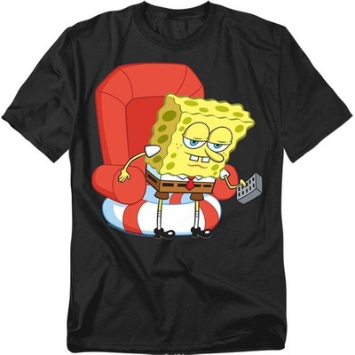 SPONGEBOB SQUAREPANTS HEAD OUT MEME Licensed Adult Graphic Tee Shirt SM-5XL