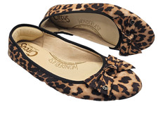 Circus by Sam Edelman WONDERLAST Ballet Flats Leopard Cheetah Bow Womens 9.5