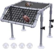 Large Turtle Elevated Basking Loft,13" Width Resting Area Standing Turtle Baskin