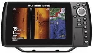 Humminbird Traceur avec transducteur Helix 10 Chirp Mega SI+ GPS G4N Clair| Waveinn