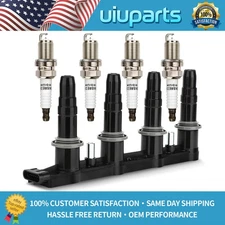 Ignition Coil Pack UF620 + 4x Spark Plug for 2012-2015 Chevrolet Cruze Sonic 1.8