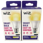 2x WiZ A60 E27 Smart LED Bulb 806Lm 8W RGB Colour Globe App & Voice Control WiFi