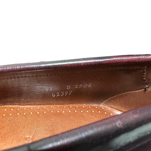 Allen Edmonds Stowe Herren Burgund Leder Quaste Halbschuhe Slipper Schuhe Größe 11D - Bild 15 von 16