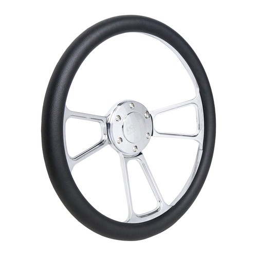 NUOVO 14" Volante Billet Vero Legno Mogano/Pelle Nera Mezzo Rivetto Avvolgente - Foto 82 di 125