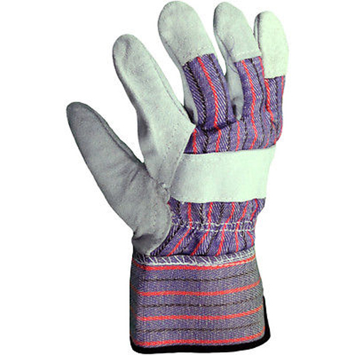 12 Pairs Split Leather Palm Work Gloves Lg or Extra Large Sizes Hand Protect - Picture 3 of 3