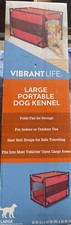 Large Portable Dog Kennel, Red by Vibrant Life