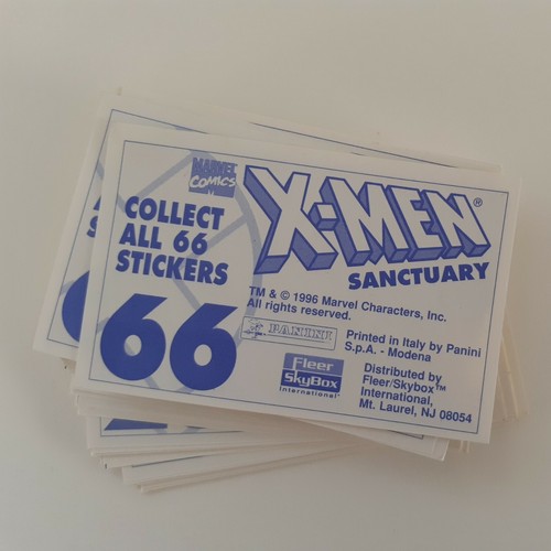 Empty Marvel X-Men Sticker Album fleer skybox + unopened pack + all 66 stickers - Picture 8 of 9
