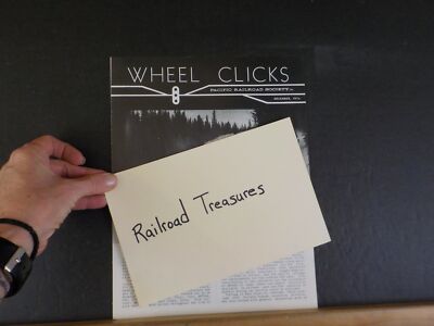 Wheel Clicks 1974 Dezember Pacific Railroad Society Yellowstone Zug auf U.P. Ro