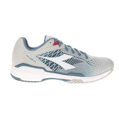 diadora Speed Competition 7 Plus Ag Tennis  Mens Blue, Grey, White Sneakers Athl