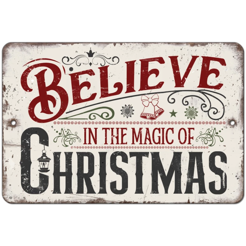 Retro Christmas Ho Ho Ho Distressed or Clean PNG File for