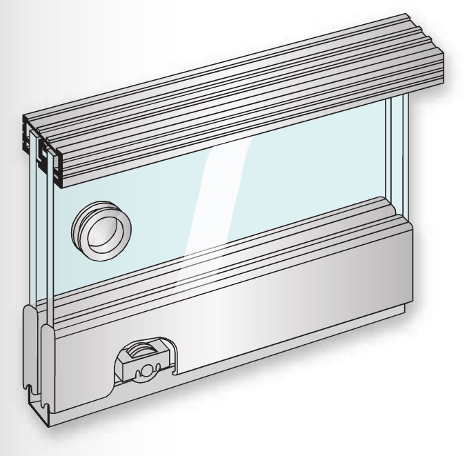 Henderson Zenith Z15 Glass Sliding or Cupboard Door Track Kit