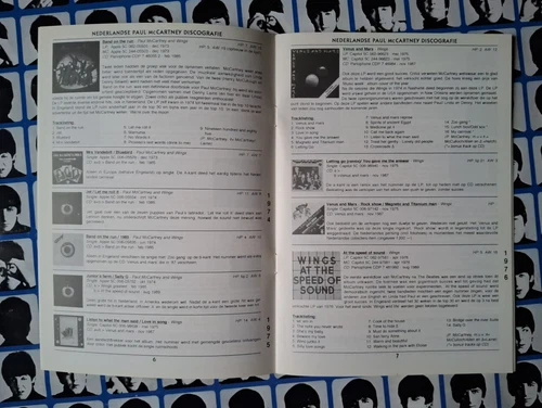 1993 Paul McCartney Wings Discography Maccazine Holland Nederlands Fan Club Book - Picture 3 of 5