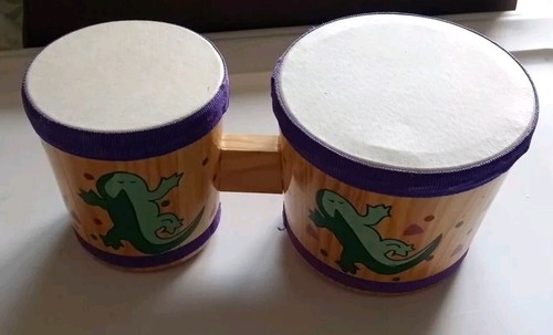 First Act Discovery Holz Bongos Trommeln für Kinder Spaß Musik Spielzeug Leguan Dekor - Bild 3 von 17