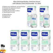 Mixa Anti-Imperfection Facial Serum with Salicylic Acid Niacinamide 6x30ml
