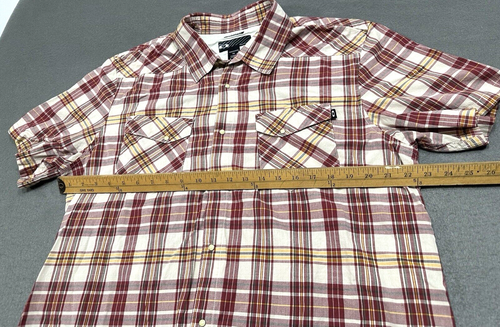 Oakley Short Sleeve Pearl Snap Button Shirt Men's XL Multicolor Plaid Rodeo - Picture 6 of 10