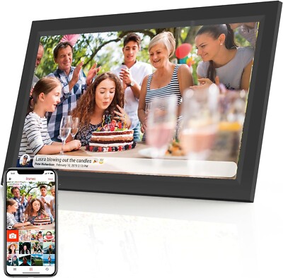 Denver Frameo PFF-1503B 39,62cm (15,6'') 16GB Digitaler Bilderrahmen Wifi schwarz