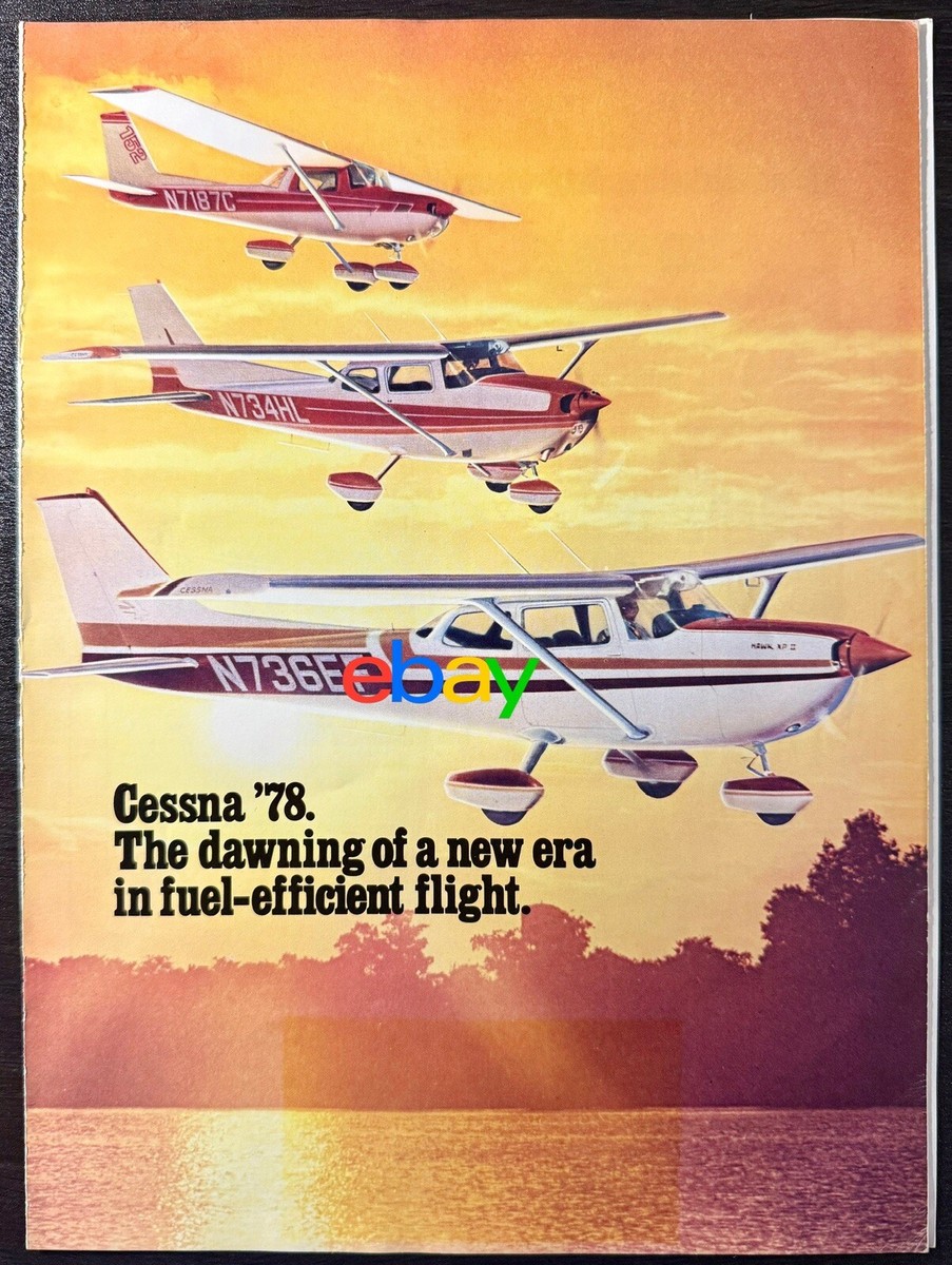 RARE 1978 Cessna Single-Engine Lineup 152, Skyhawk, 172 Hawk XP
