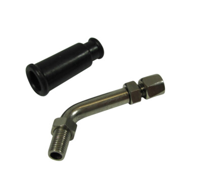 Gaszugführung / Winkel 45° - für Dellorto PHVA / PHBN / PHBG ( 17,5 / 19 mm )