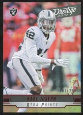 2019 Panini Prestige Karl Joseph Red Parallel Xtra Points #/249 Raiders #161