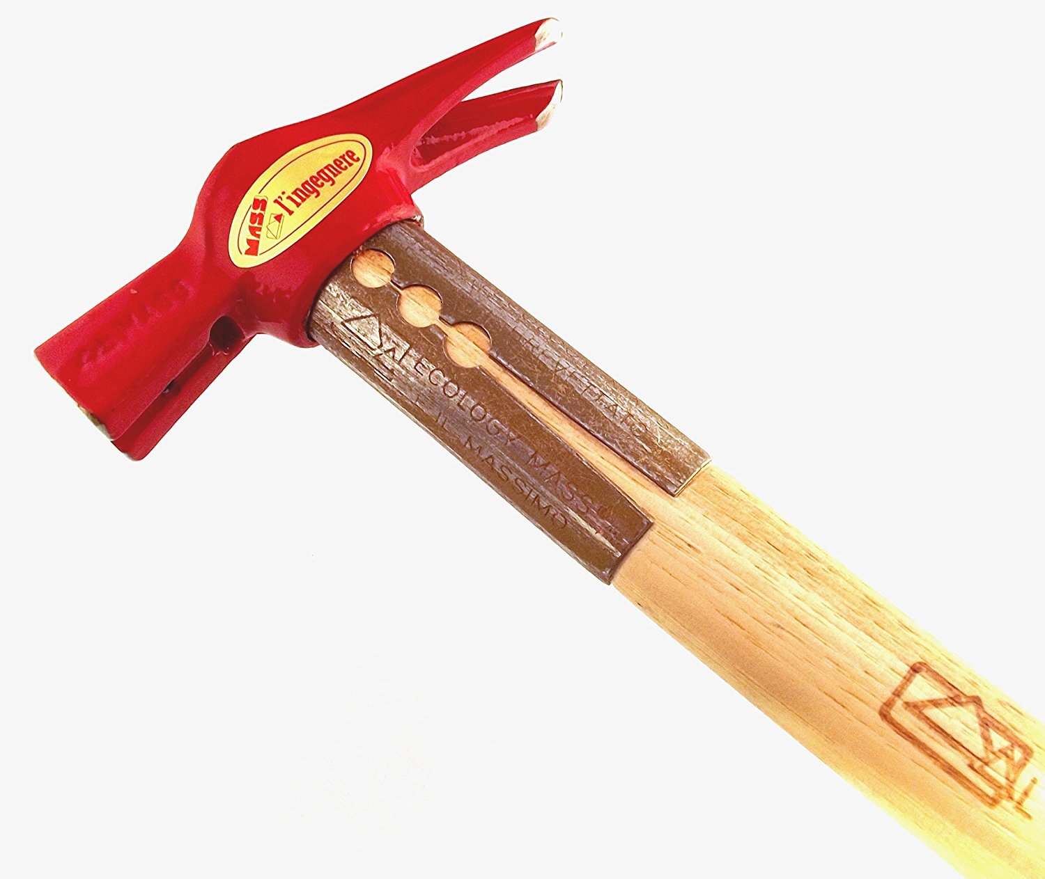 Martello Carpentiere MASS Mod. Ingegnere Art.124C gr 250 Con Manico In Legno