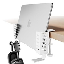 Desk Side Laptop Holder, Desk Side Storage, No Drill Side Desk Organizer, Sid...