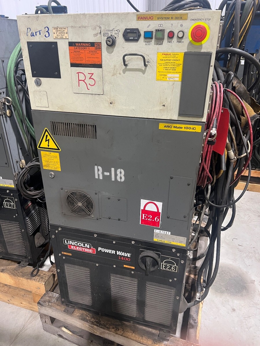 FANUC R30iA ARC MATE 100iC CONTROLLER ONLY W/ LINCOLN i400 ROBOT  CABLES