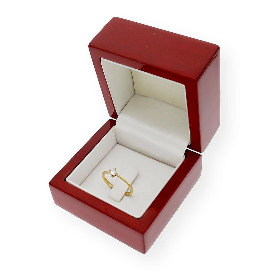 Anillo Diamante Certificado 0,30 ct y Oro 18k Joyería Solitario Compromiso Boda - Imagen 2 de 4