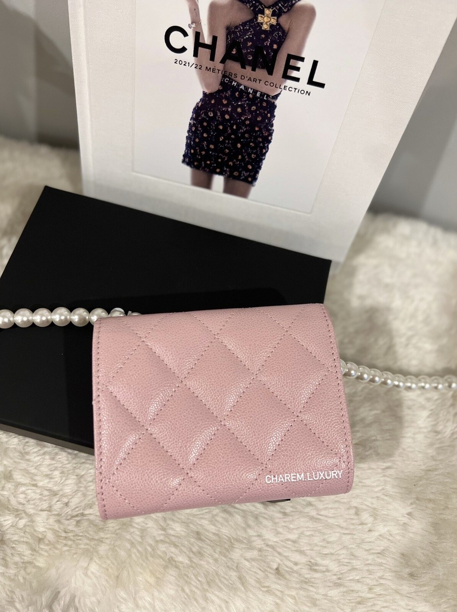 Chanel Classic Quilted Snap Card Holder Black Caviar