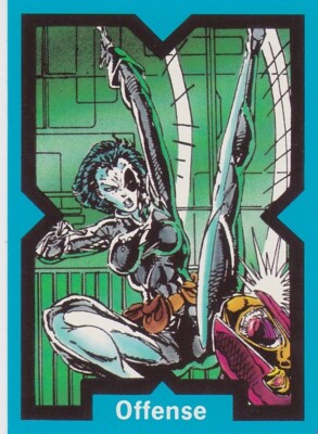 1991 MARVEL X-FORCE SINGLE TRADING CARD #76 OFFENSE