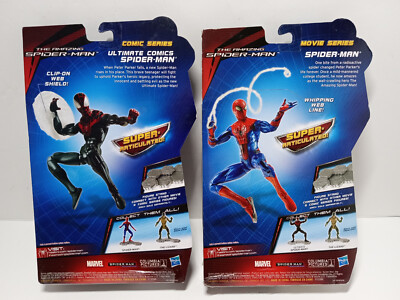 LOT 2 Amazing Spiderman Walmart Figures Web Line & Ultimate