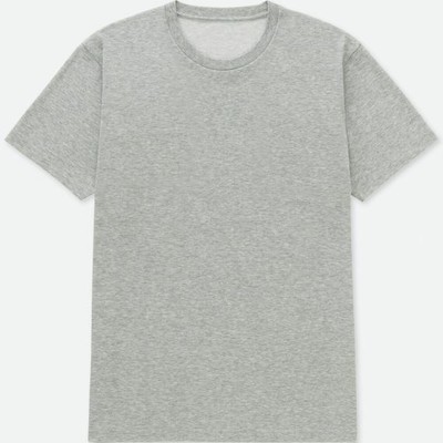New Uniqlo U Crew Neck Short Sleeve Cotton T Shirt In Grey Mens Size Xxl Ebay