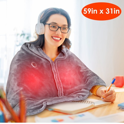 Heated Blanket Battery Operated, Portable Heated Blanket Cordless Heated Blanket - Picture 7 of 14