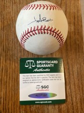 Jim Abbott  New York Yankees NO HITTER Pitcher Autographed Baseball SGC RARE