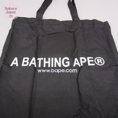 BAPE A Bathing Ape Tote Bag Black APE HEAD Print smart April 2015 Mag Free Gift - Picture 16 of 20