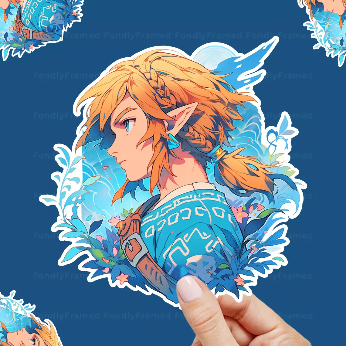 Legend of Zelda Sticker Link TOTK BOTW Anime Sticker for Laptop