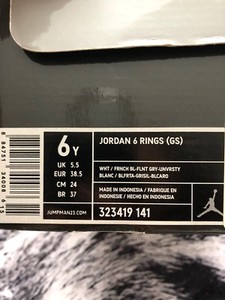 jordan 6 rings flint