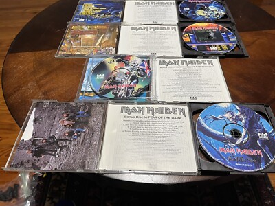 Iron Maiden Castle Records 2CD 20 CD Bonus Disc Powerslave 7th Son