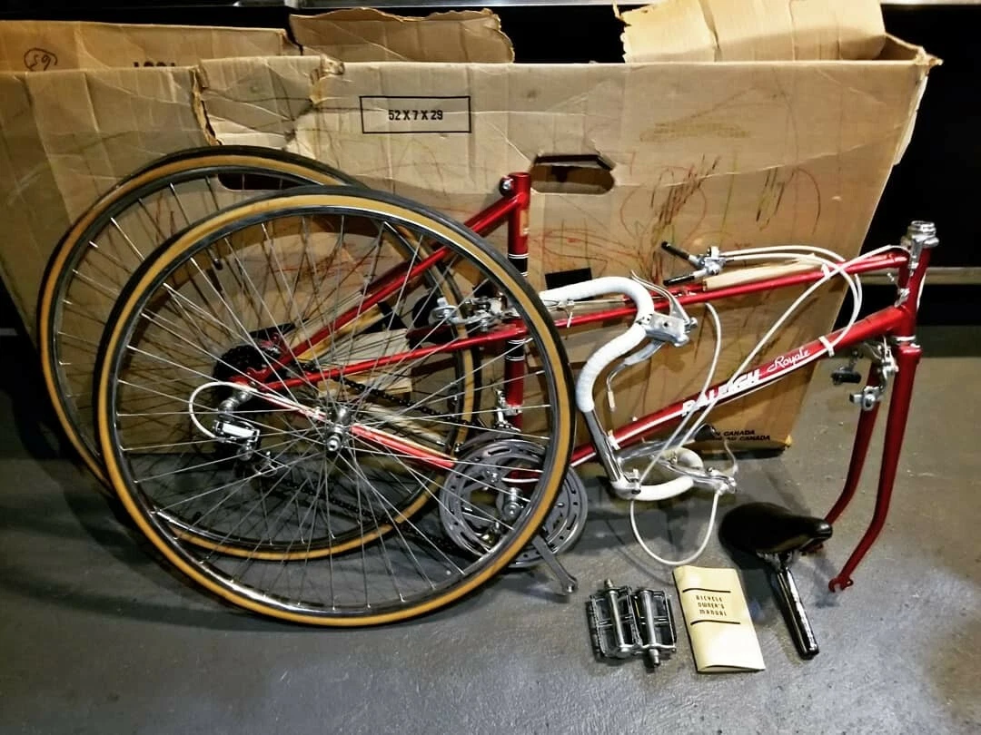1979 Raleigh Royale Mixte road bike new in original box eBay