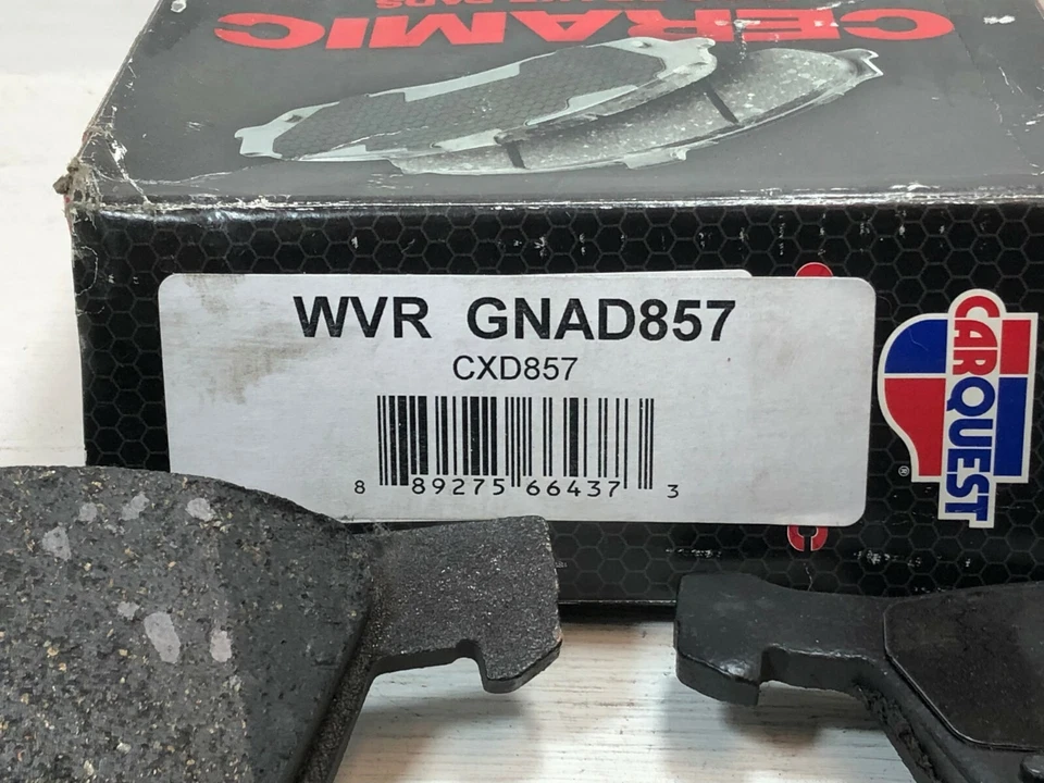 JUEGO PASTILLAS FRENO DISCO DELANTERO MARCA CARQUEST CXD857 / GNAD857 SE ADAPTA A DODGE CHRYSLER Foto 2 de 4