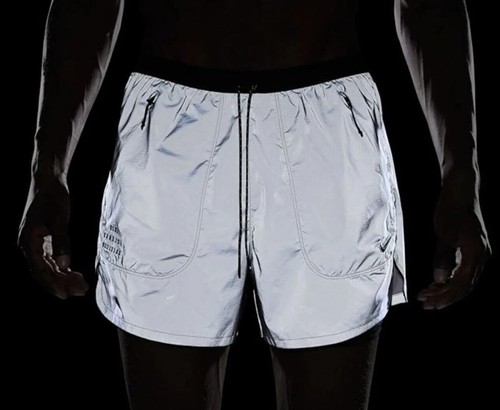 Nike Run Division Dri-Fit ADV Reflective 4” Shorts Silver Men's L XL FZ1123-035 - Picture 3 of 8