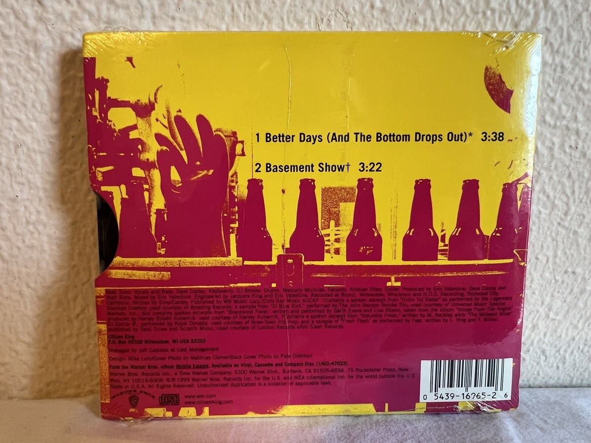 Better Days [Single] by Citizen King (CD, May-1999, Warner