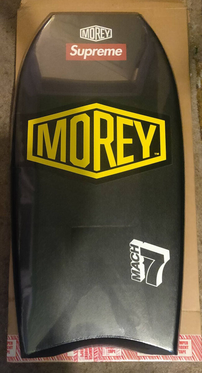 New Authentic Supreme Morey Mach 7 Bodyboard - Black (In New Authentic Supreme Morey Mach 7 Bodyboard - Black (In