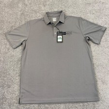 CALLAWAY Polo Men Large Gray Customer Fitter Opti-Dri Performance Golf Shirt NEW