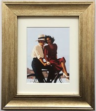 Lazy Hazy Days by Jack Vettriano Framed & Mounted Art Print Gold
